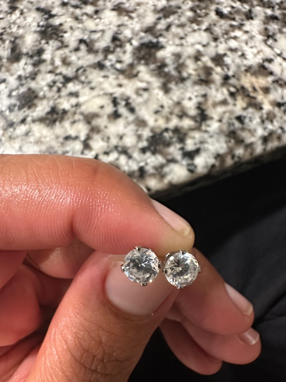 Classic Clear Crystal Stud Earrings - Women Jewelry